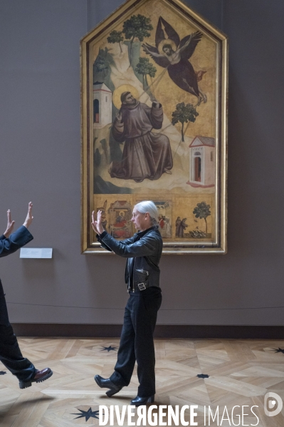 Préparation du spectacle d Anne Teresa de Keersmaeker et Némo Flouret - Forêt - qui sera dansé au Louvre