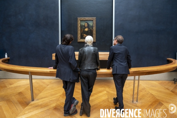 Préparation du spectacle d Anne Teresa de Keersmaeker et Némo Flouret - Forêt - qui sera dansé au Louvre