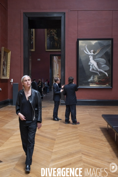 Préparation du spectacle d Anne Teresa de Keersmaeker et Némo Flouret - Forêt - qui sera dansé au Louvre