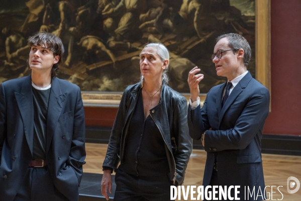 Préparation du spectacle d Anne Teresa de Keersmaeker et Némo Flouret - Forêt - qui sera dansé au Louvre