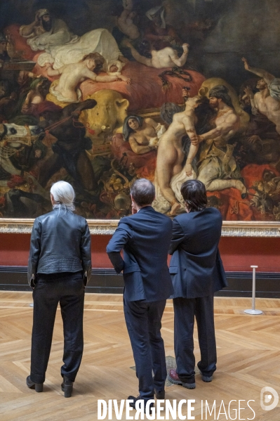 Préparation du spectacle d Anne Teresa de Keersmaeker et Némo Flouret - Forêt - qui sera dansé au Louvre