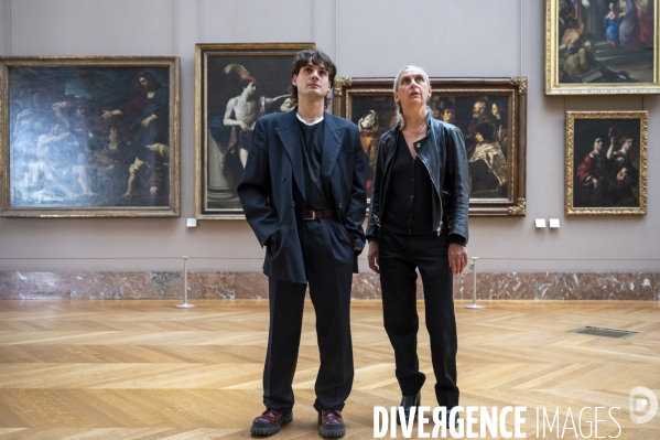 Préparation du spectacle d Anne Teresa de Keersmaeker et Némo Flouret - Forêt - qui sera dansé au Louvre