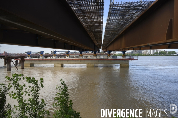 Construction pont Simone Veil