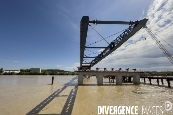 Construction pont Simone Veil