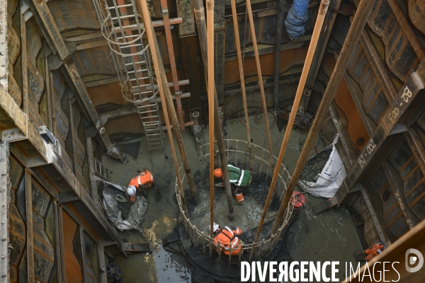 Construction pont Simone Veil