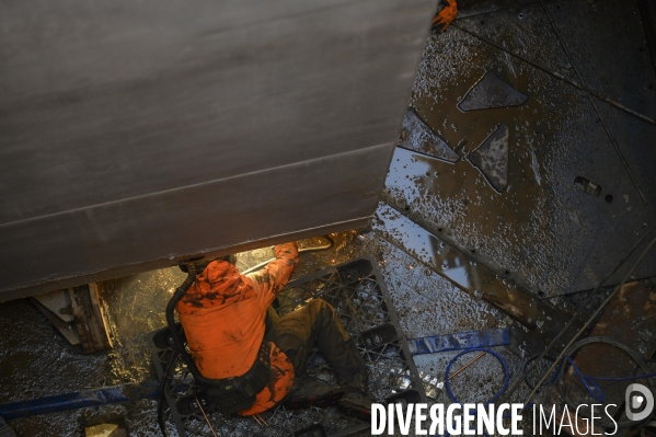 Construction pont Simone Veil