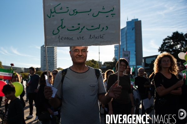 Manifestation en soutien aux femmes iraniennes