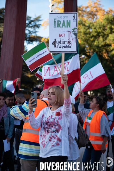Manifestation en soutien aux femmes iraniennes
