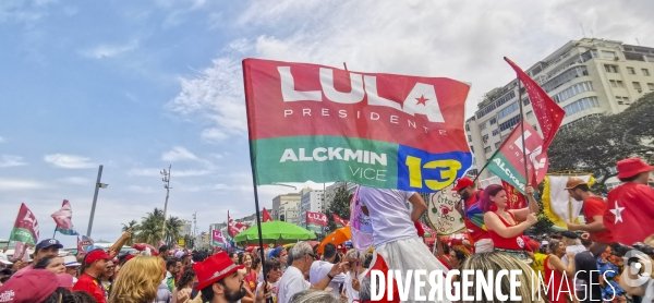 Rassemblement militants pro lula a rio de janeiro