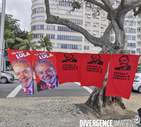 Rassemblement militants pro lula a rio de janeiro