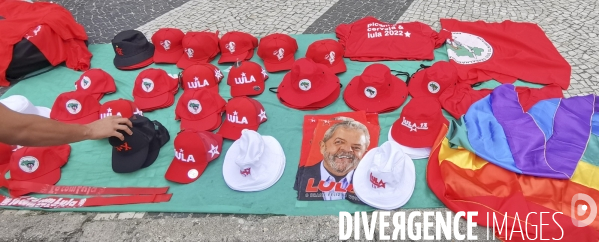 Rassemblement militants pro lula a rio de janeiro