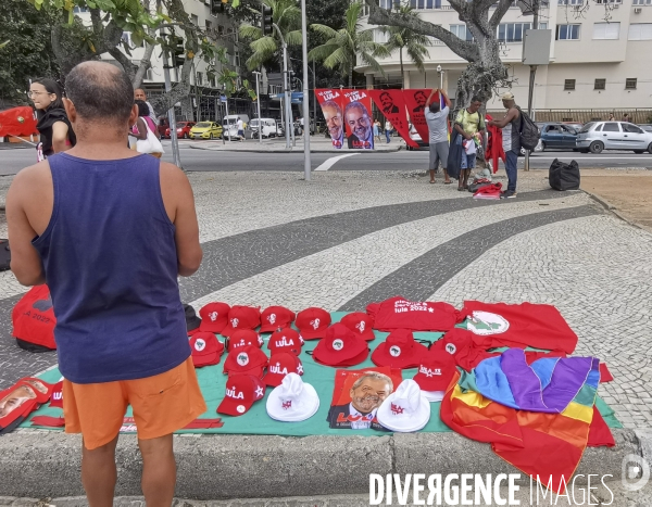 Rassemblement militants pro lula a rio de janeiro