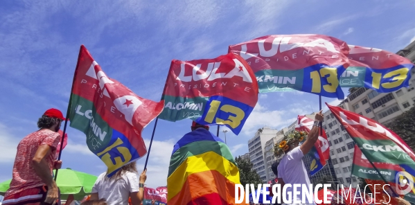 Manifestation pro lula  avant le deuxieme tour