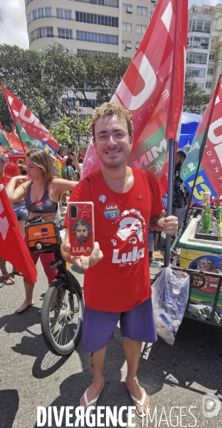 Manifestation pro lula  avant le deuxieme tour