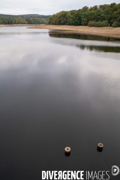 Secheresse au lac du Lampy, Tarn