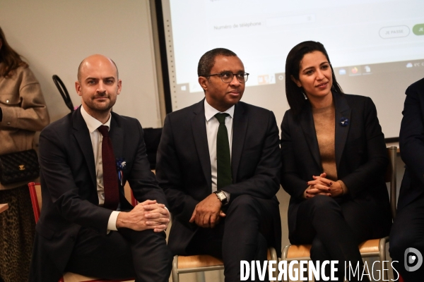 Pap ndiaye  sarah el hairy et jean noel barrot - lancement de pix 6eme