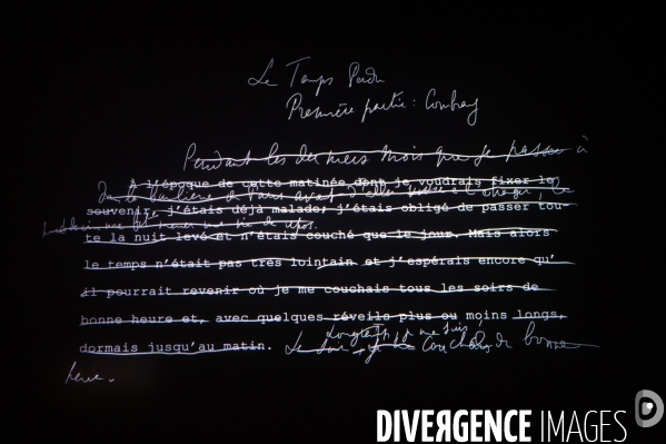 Marcel Proust. La fabrique de l oeuvre. Exposition à la BNF, site François Mitterrand.