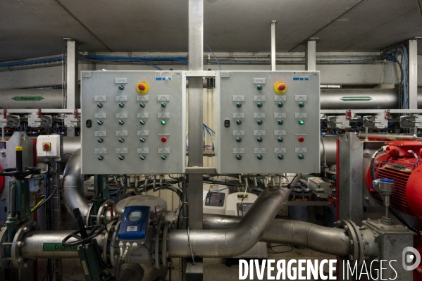 Dans l Oise, unité de méthanisation agricole, équipée d une unité expérimentale de transformation du CO2 en méthane.