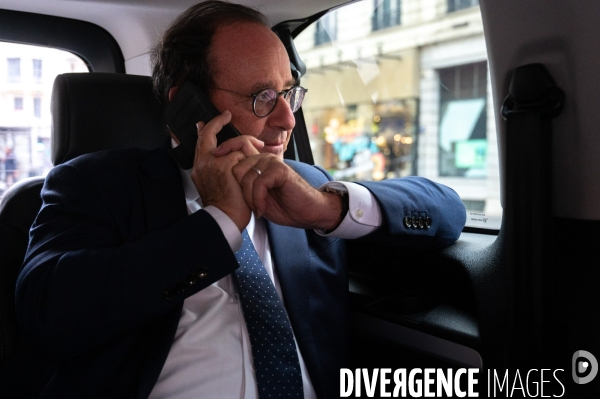 François Hollande. Déplacement à Lyon.