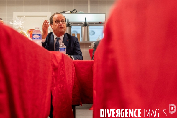 François Hollande. Déplacement à Lyon.