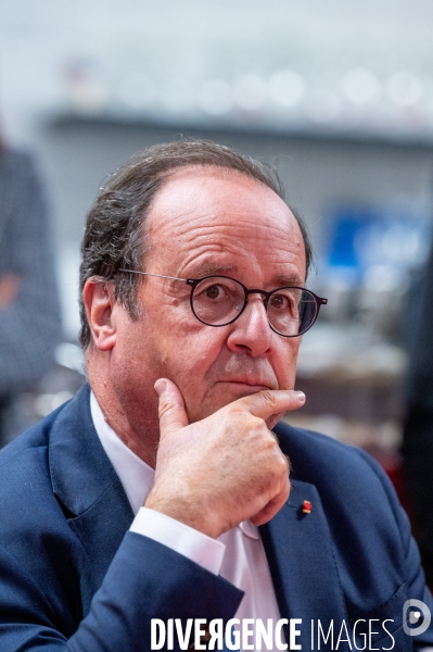 François Hollande. Déplacement à Lyon.