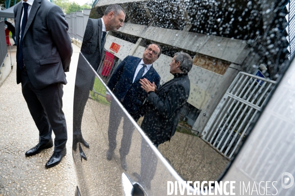 François Hollande. Déplacement à Lyon.