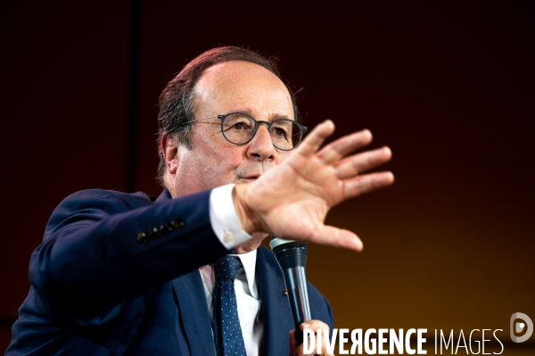 François Hollande. Déplacement à Lyon.