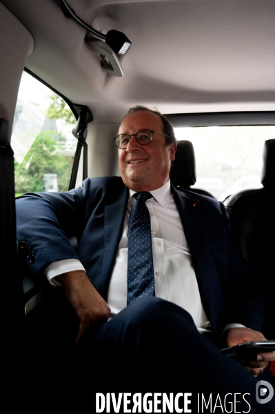 François Hollande. Déplacement à Lyon.