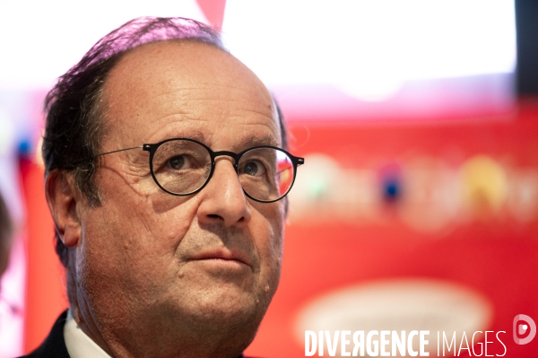 François Hollande. Déplacement à Lyon.