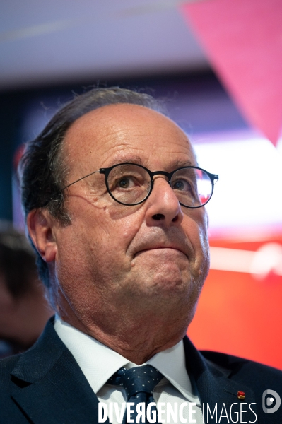 François Hollande. Déplacement à Lyon.