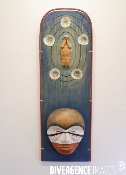 Exposition de masques inuit et sugpiaq a la galerie orenda