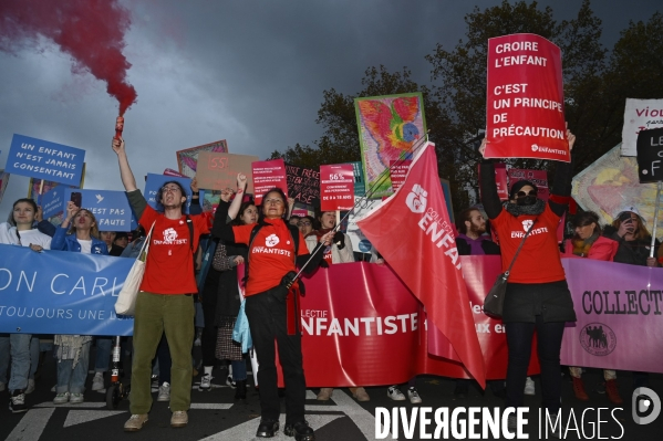 Demonstration Nous Toutes in Paris against sexist and sexual violence. Manifestation Nous Toutes à Paris contre les violences sexistes et sexuelles.