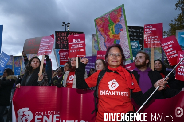 Demonstration Nous Toutes in Paris against sexist and sexual violence. Manifestation Nous Toutes à Paris contre les violences sexistes et sexuelles.