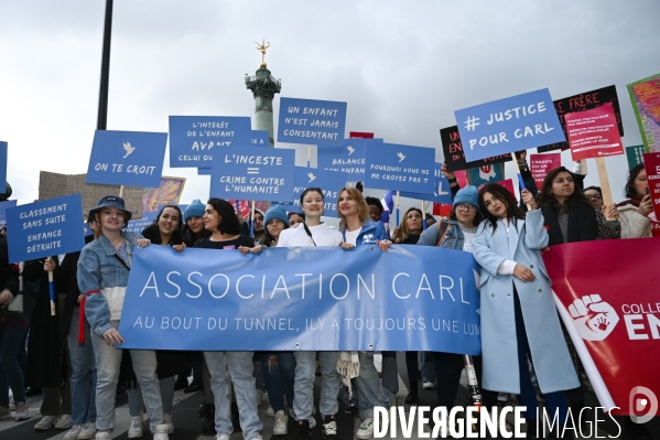 Demonstration Nous Toutes in Paris against sexist and sexual violence. Manifestation Nous Toutes à Paris contre les violences sexistes et sexuelles.