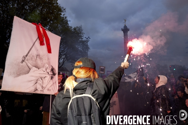 Manifestation contre les violences faites aux femmes