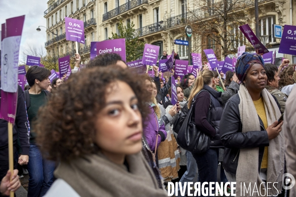 Manifestation contre les violences faites aux femmes