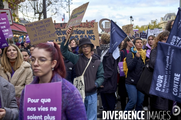 Manifestation contre les violences faites aux femmes