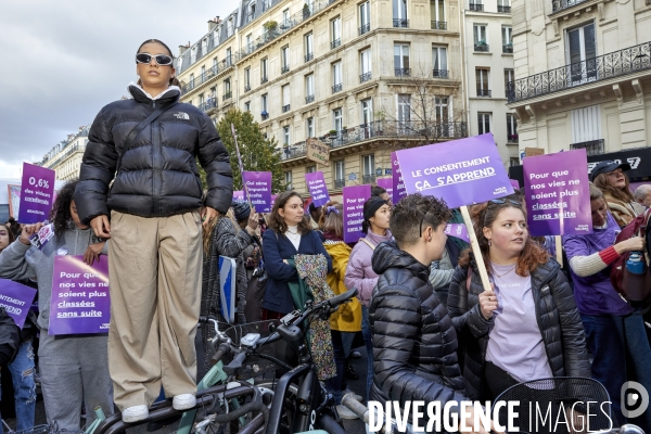 Manifestation contre les violences faites aux femmes