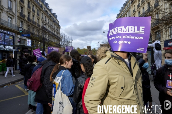 Manifestation contre les violences faites aux femmes