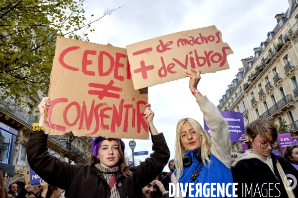 Manifestation contre les violences faites aux femmes