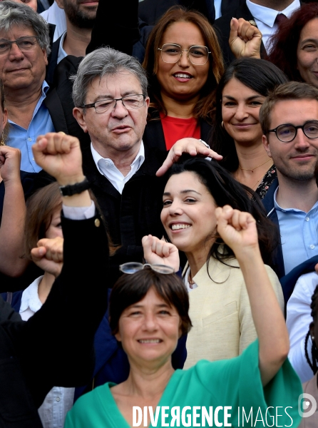 Jean Luc Melenchon avec Sophia CHIKIROU