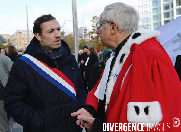 Journée d action de magistrats, avocats et greffiers contre «une justice au rabais»