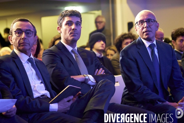 Audition des trois candidats à la présidence LR