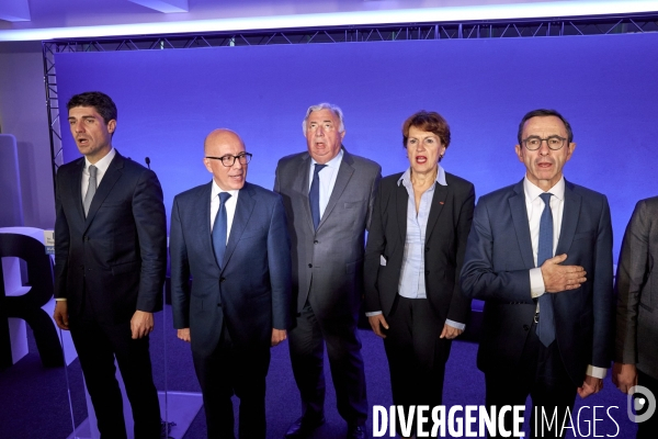 Audition des trois candidats à la présidence LR