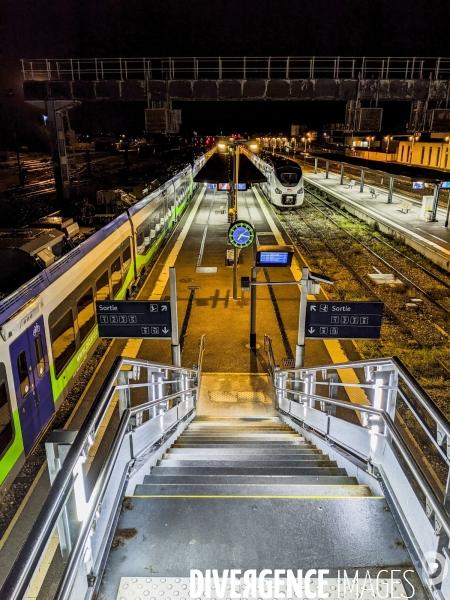 Gare de Laon de nuit