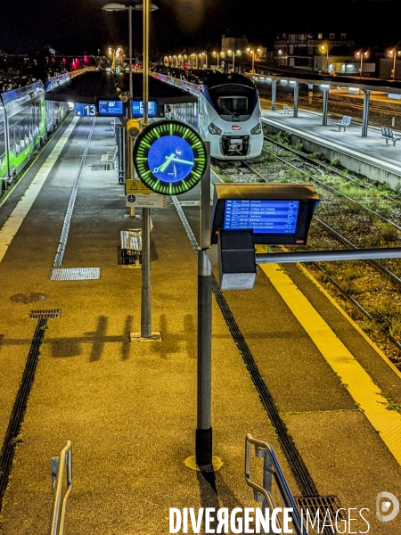 Gare de Laon de nuit