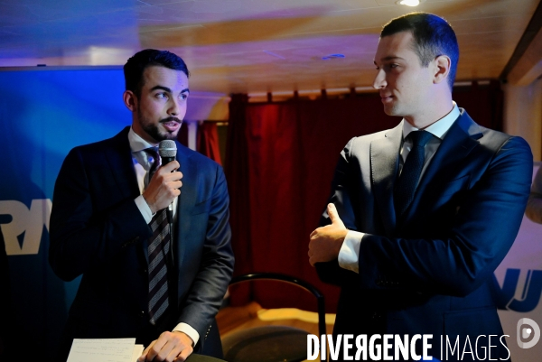 Pierre Romain Thionnet avec jordan Bardella