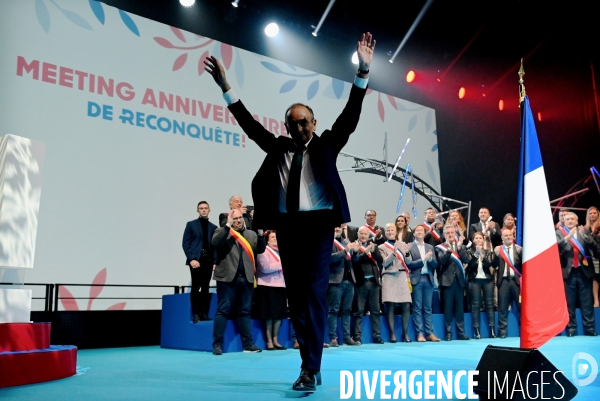 Meeting pour le premier anniversaire de Reconquete