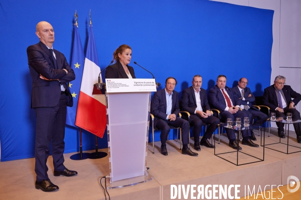 Bercy distribution Signature du pacte de solidarité commerciale