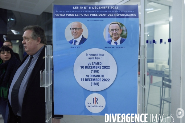 Deuxième tour election présidence Les Republicains